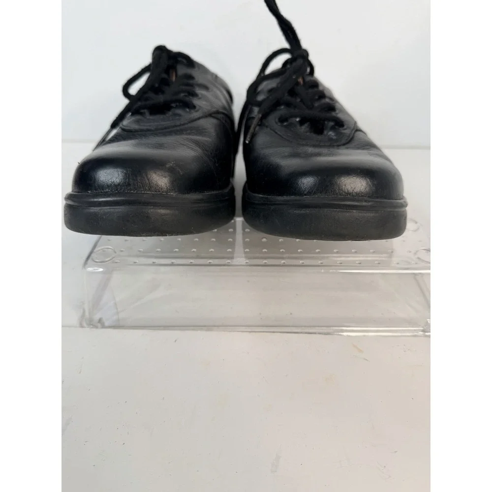 Dr. Comfort Lindsey Black Leather Lace Up Comfort Shoes Womens 6.5W Wide - Picture 6 of 12